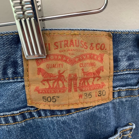 Men’s Older 505 Cotton Levi’s Jeans SZ 36x30 - Picture 5 of 7